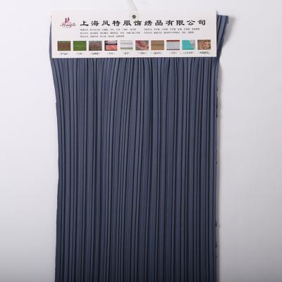 China Hot Selling Stretch 100% Polyester Pleated Chiffon Fabric For Dress With Rich Pleats for sale