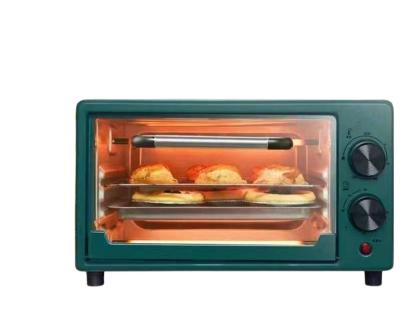 China Hotel 12L Small Mini Oven 4 Green Portable Electric Stages Switch Heating Selector For Baking for sale