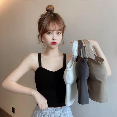 China 2022 One-piece Seamless Crop Breathable Underwear Upper Single Wonen Solid Bra for sale