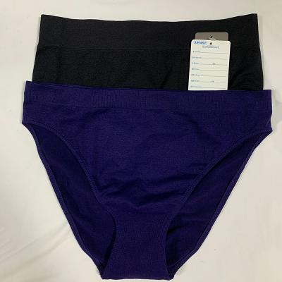 China OEM Antibacterial Soild Custom Seamless Color Peel Friendly Women's Panties for sale