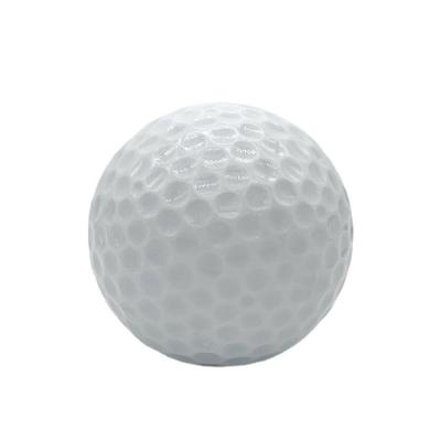 China Golf Sports High Quality Customized Rubber Surlyn 2 Layer Practice Golf Balls for sale