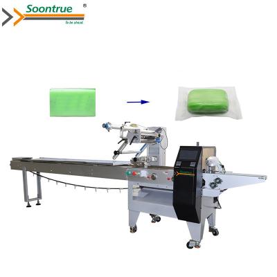 China Automatic Horizontal Soap Hotel Food Laundry Bar Toilet Handmade Flow Pillow Packaging Machine Price for sale