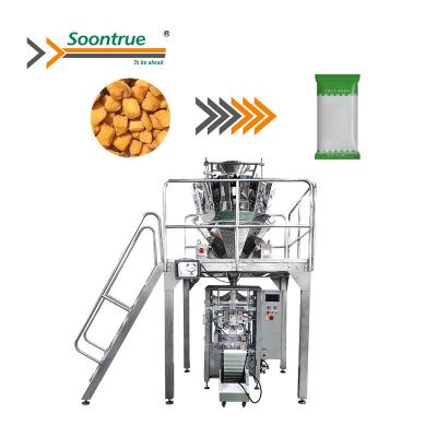 China Full Automatic Multi Head Food Corn Puffs Cereal Chin Chin Namkeen Pouch Snacks Packing Machine Maker for sale