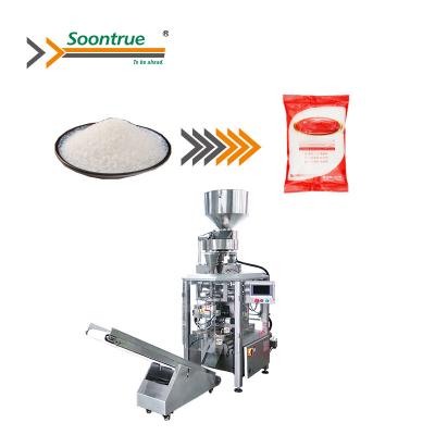 China Food Factory Wholesale Volumetric Cup Dosing Granular Vertical Weigher Sugar Packaging Machine for sale