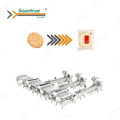 China Customized Extended Biscuit Biscuit Feeder Packaging System Automation Packing Line for sale