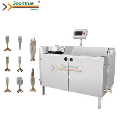 China food & Beverage factory automatic prawn prawn peeling machine, prawn devenier machine, bareback prawn machines for sale