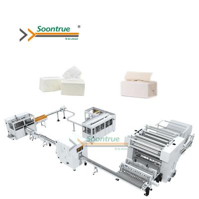 China Fully Automatic Easy Operation Hotels Towel Tissue Paper Making Machine Price for sale