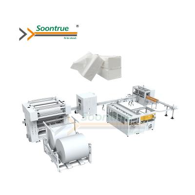 China Full Automatic Hotels 2 - 4 Ply Baby Facial Tissue Paper Making Machine Supplier for sale