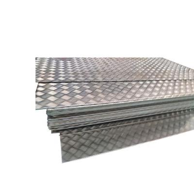 China 4*8 Feet Factory Cost Price Anti-skid Floor Plate Five Bar Embossed Aluminum Checked Plate for sale