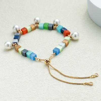 China 2022 FASHIONABLE Hot Selling Natural Stone Bracelet For Women Tassel Bead Charm Madame Jewelry Bohemia Wholesale Cheap Bracelet for sale