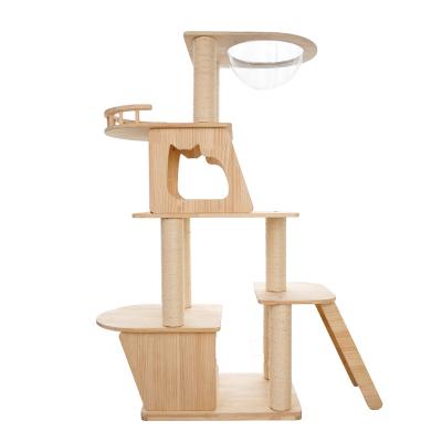 China Large Pet Living Furniture Cat Indoor Cat Tree Climbing Frame Flower Frame Growing Frame for sale