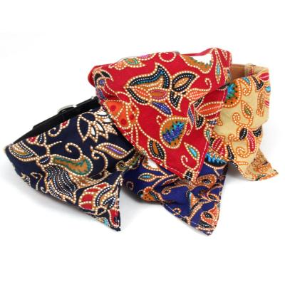 China Japanese Style Viable Dog Cotton Collar Bandanas Puppy Cats Scarves Triangle Decorative Accessories Bibs for sale