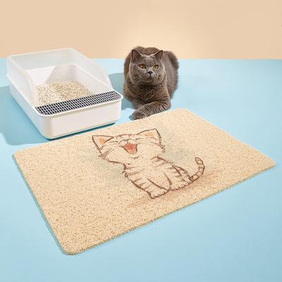 China PVC Viable Mat Waterproof Cat Litter Pad Easy-to-Clean Non-Slip Pet Food for sale