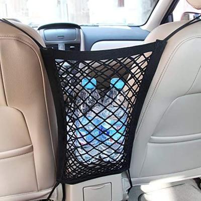 China Automotive Safety Mesh Organizer Stretchable Storage Bag Sustainable Universal For Pets Barrier Car Divider For Safe Driving for sale