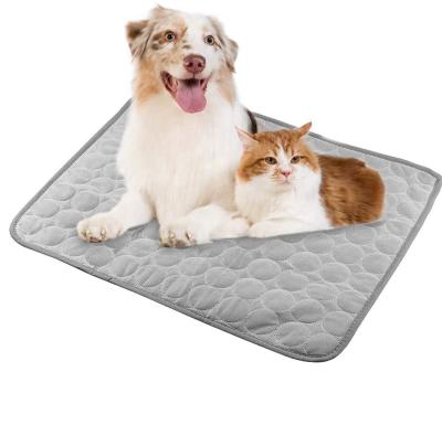 China Washable Travel Pet Supplies Keep Dogs Cats Cool Summer Reusable Pet Cooling Pad Pet Ice Cooling Mat for sale