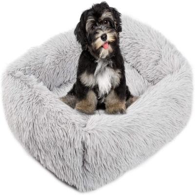 China Breathable Square Plush Pet Bed Room For Cat Dog Products Sofa Dog Bed Cushion Mat Along for sale