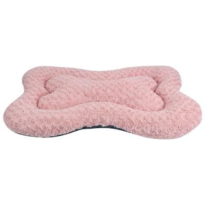 China Washable Comfortable Anti-slip Comfortable Dog Mattress Pet Travel Bone Pet Bed Camas Para Mascotas Para for sale