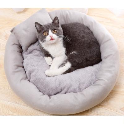 China Wholesale Breathable Winter Washable Luxury Warm Cute Eggs Cat Pet Plush Pillows Dog Bed Tart for sale