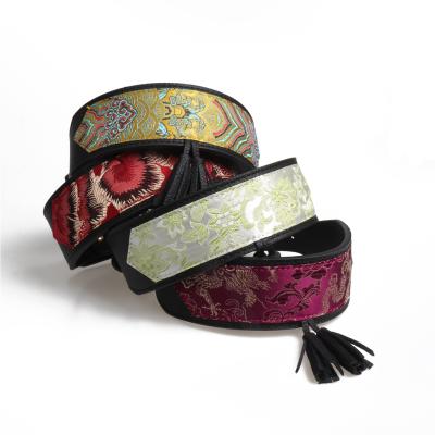 China Custom New Arrive Embroidery Cat Collar Luxury From Chinese Traditional for sale