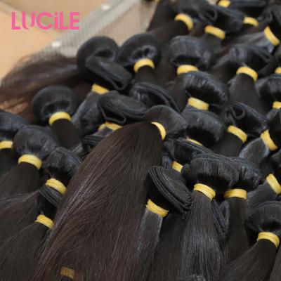 China Silky Straight Brazilian Raw Virgin Hair Extension, Bundle Raw Straight Virgin Hair Wholesale Vendors, Natural Hair Extension Hair for sale