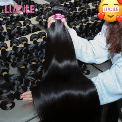 China Silky Straight Wave Hair Wholesale Vendors Straight Virgin Mink Brazilian Human Hair Frontal Raw Cuticle Aligned Hair 360 Lace Closure Extensions for sale