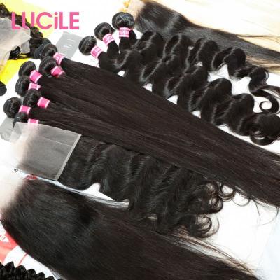 China Free Sample Silky Straight Hair Bundle Raw Wave Virgin Virgin Hair Cuticle Aligned Hair, Hair Weave Bundle, Wholesale 10A Mink Virgin Brazilian Hair Vendor for sale