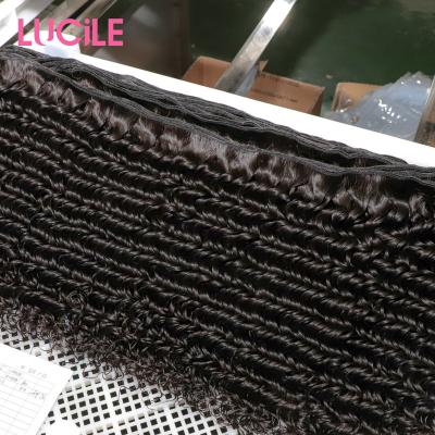 China Cheap Raw Indian Curly Wholesale Seller 9A 10A Virgin Cuticle Aligned Hair 100% Deep Wave Bundles Natural Hair Extensions for sale