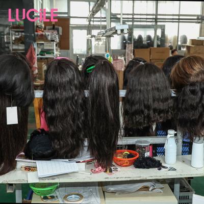 China Custom HD 4X4 5X5 Virgin Hair 360 Cuticle Aligned 100% Raw Indian Hair 360 Lace Frontal Closure Wig For Colored Women 13*6 Full Front Human Hair Wigs Transparent for sale