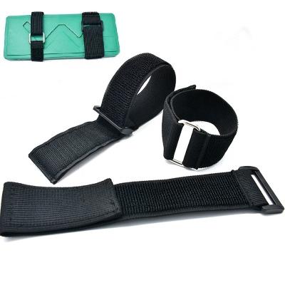 China Sustainable Reusable Nylon Tying Luggage Ties With Buckle Hook And Loop Back Elastic Fastener Straps for sale