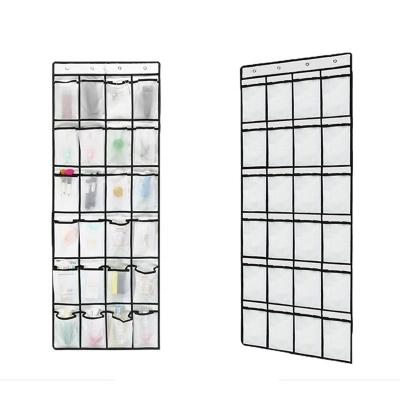 China 24 Pockets Mesh Organizer Storage Hanger Shoes Organizer Casual Durable Hanging Storage Rack Bag for sale