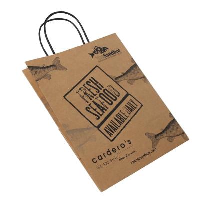 China Recyclable 70gsm White Or Brown 80gsm Recycle Kraft Paper Bag for sale