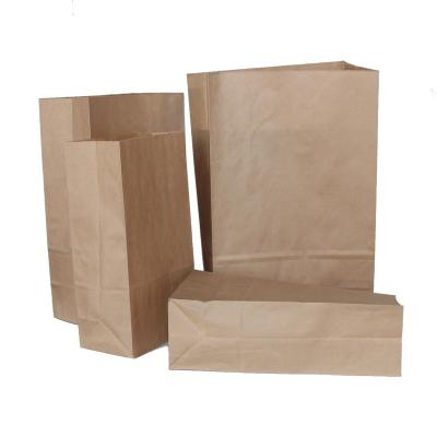 China Recyclable Custom Brown Paper Food Packaging Pouch Bag for sale