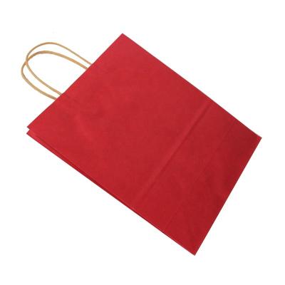 China Custom Recycled Materials Logo Printed Small Gift Kraft Paper Bags for sale