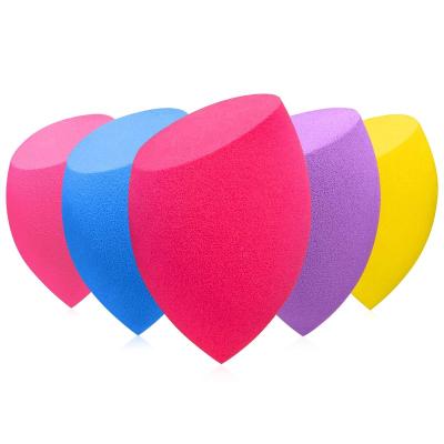 China Hot Selling 5 Pcs Elastic Eco-friendly Amazon Olique Beauty Makeup Cup Shaped Sponge Set Free Elastic Glossy Latex Color Blenders for sale