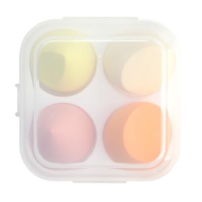 China Sponge 4 Pieces Beauty Makeup Sponge Makeup Blending Egg Set Soft Soaked Non-latex RTS Skin Care Powder Puff Wholesale for sale