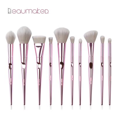 China Angular Blush Beaumaker Amazon 2021 Ebay Hot Selling Ten Brushes Makeup B H Cosmetics Tools Powder For Blushing Eye Brush Mackup for sale