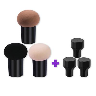 China Beaumaker Washable Colorful Mushroom Makeup Sponge Set Blast Free Elastic Beauty Latex Powder Makeup Cosmetic Organizer Blender for sale