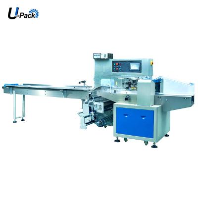 China Beverage Down Film Length Variable Flow Packing Machine For Green Vegetables Celery Fruits Horizontal Packaging Machine For Bananas for sale