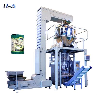 China Full Automatic Vertical Food Stainless Steel Packing Machine With Combination 10 Head Weigher For Pack Pellet Products for sale