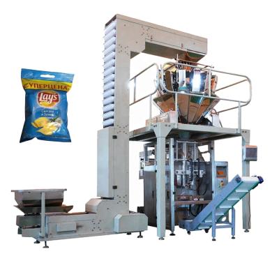 China Food Scales Snacks French Fries Packing Machine Multi Functional Multi Head Automatic Packaging Machine with Weighing System for Pretzels for sale