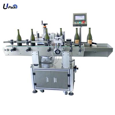 China Food Competitive Price With Date Printing Double Sides Labeling Machine Wine Bottle Labeling Machine Round Bottle Labeling Machine for sale