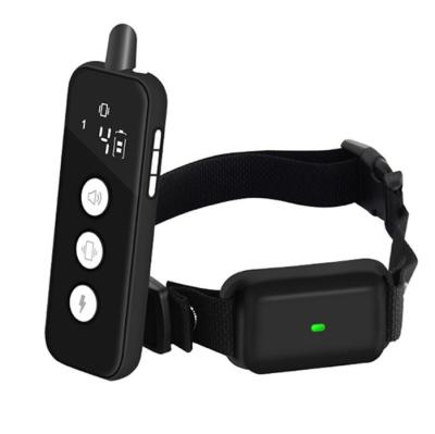 China Automatically Stop Barking Vibration Shock Dog Bark Collar Device Anti Bark Stop Collar Rechargeable Anti Bark Collar For Dog for sale