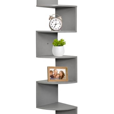 China Best Selling Modern Zig Zag Corner Shelf Corner Finish Wall Shelf Floating Wall Mounted Shelves for sale