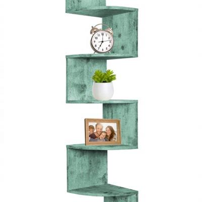 China Modern Factory Wholesale Corner Shelf 5 Tier Shelves For Wall Storage Floating Wall Mount Shelves WALL HOME DECORS for sale