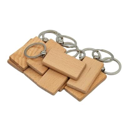 China Key Connector Promotional Souvenir Gift Custom Personalized Engraved Key Chain Logo Customize Wooden Key Chain Blank for sale