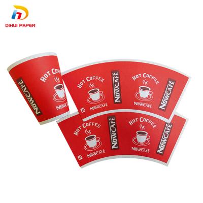 China Disposable Disposable Environmental Friendly Materials Waterproof Pulp Packaging Raw Material Wooden Blank Paper Cup for sale