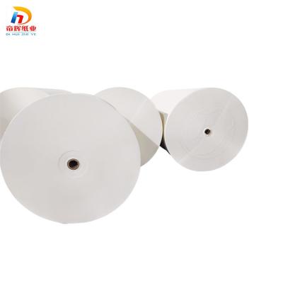 China High bulk waterproof appli 15g 170g/200/210/230/250g pe coated kraft paper roll coated paper for paper cup for sale