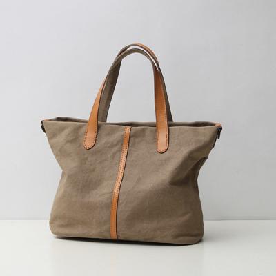 China Lady Wholesale Large Capacity Cross-launched Fashionable Multilayer Canvas Lady Handbag for sale