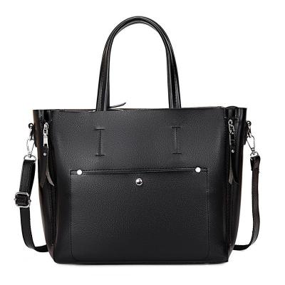 China High Quality Lady Premium Microfiber Vegan Leather Heavy Duty Large Capacity Ladies Tote Bag Women Handbag for sale