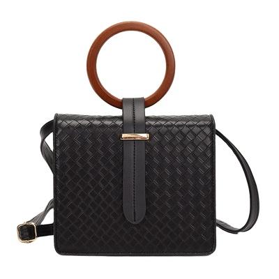 China Elegant Private Label Black Box Shoulder Bag Small And Square Luxury Women Handbags for sale